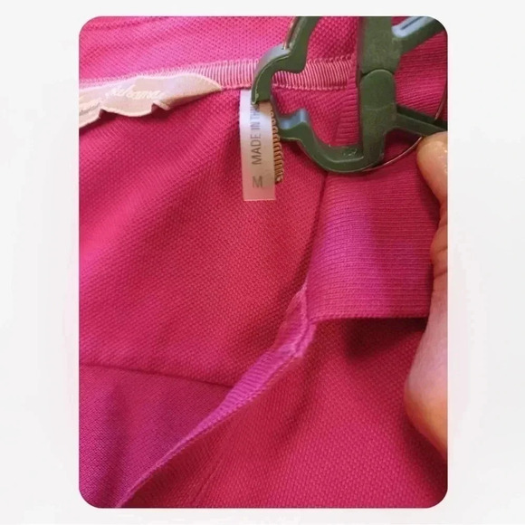 Tommy  Bahama Pink Golf Polo Short Sleeve Shirt Size Medium - Picture 6 of 8